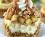 Apple Crisp Mini Cheesecakes