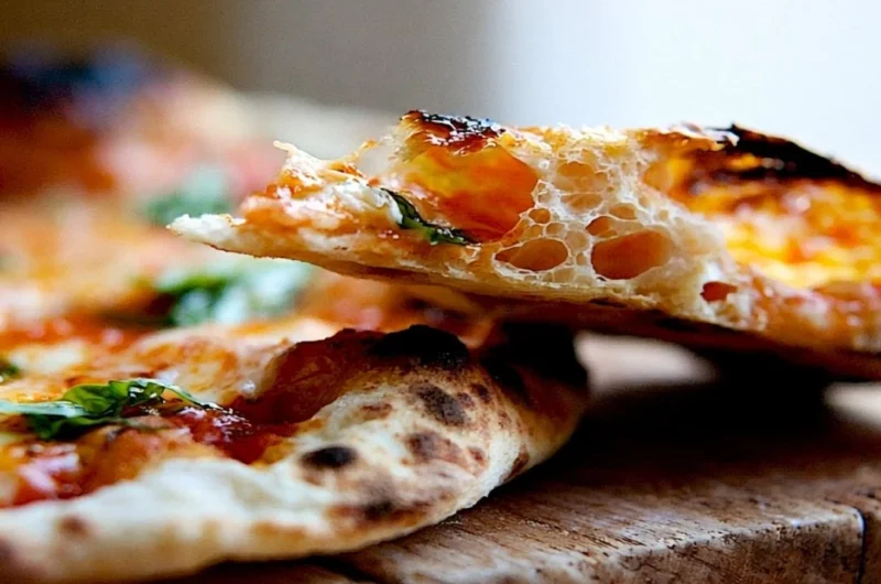 Simple homemade pizza dough made with four easy ingredients